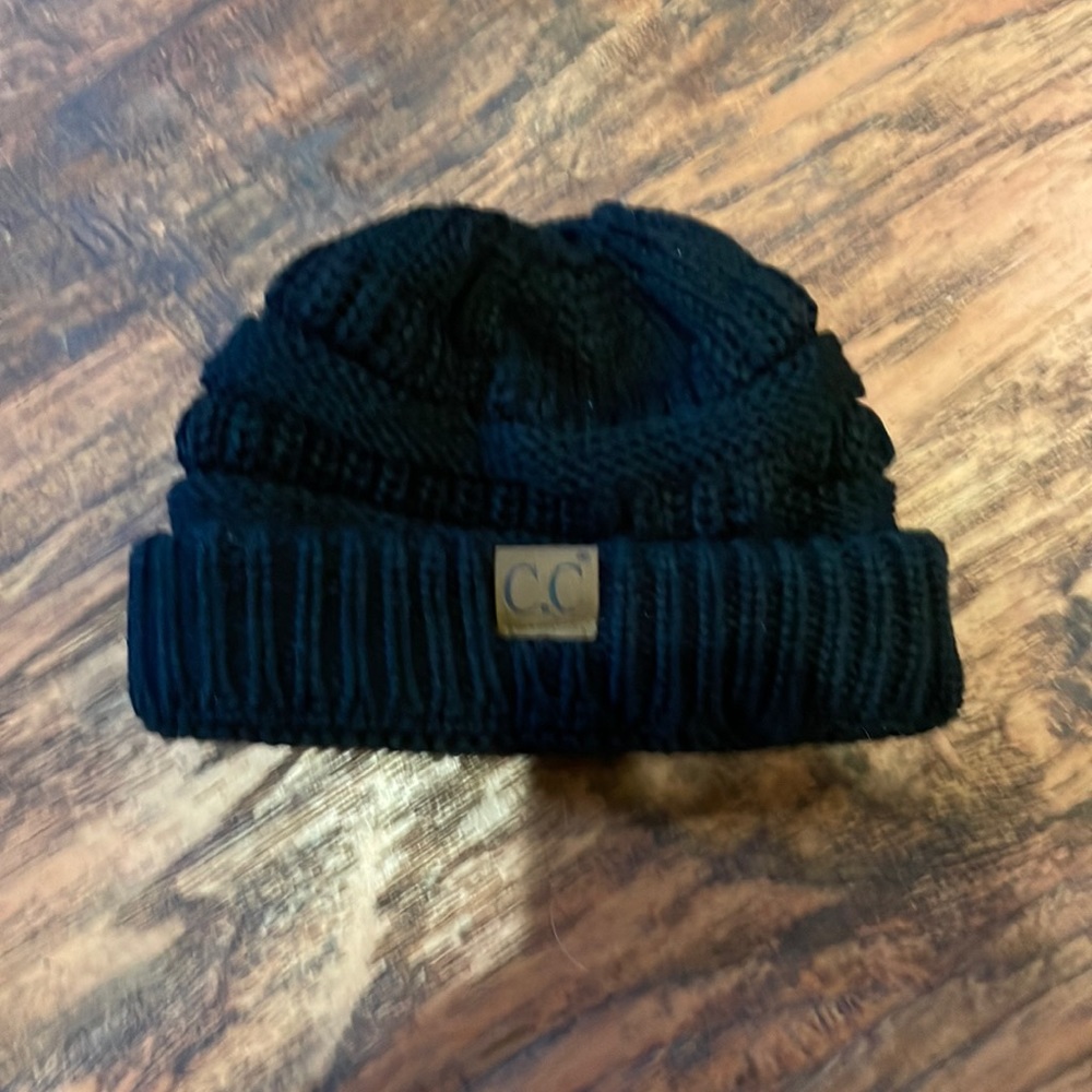 CC Beanie with ponytail hole